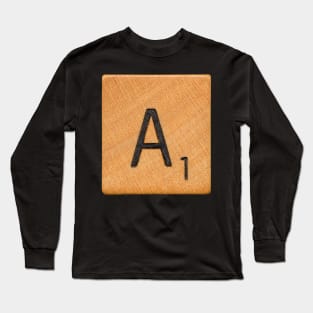 Scrabble Tile 'A' Long Sleeve T-Shirt